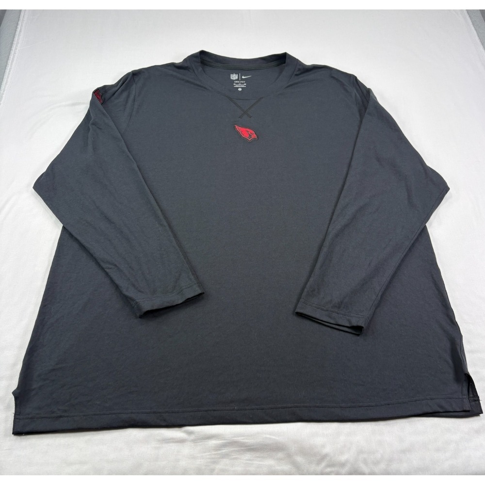 Arizona Cardinals Shirt Men 3XL Black Nike Dri Fit Training Practice Long Sleeve